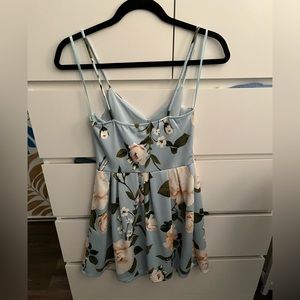 Light blue floral dress